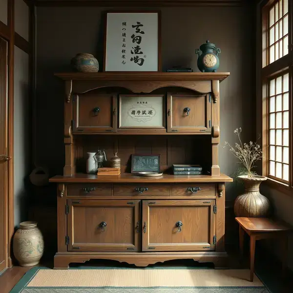 骨董箪笥の修復